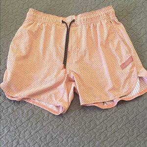 Legends Coral Lined 4 pocket Athletic Shorts drawstring